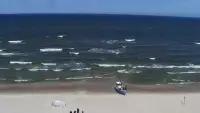 Widok na plażę i morze w Kątach Rybackich - zobacz