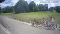 Widok na koniec jednej z tras narciarskich w ośrodku Kiczera Ski