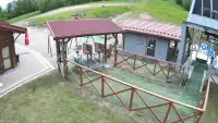 Widok na bramki dla narciarzy