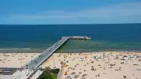 Obraz na żywo na Molo i Plażę w Kołobrzegu