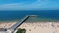 Obraz na żywo na Molo i Plażę w Kołobrzegu