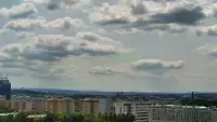 Widok na panoramę Krakowa - kamera obrotowa