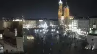 Widok na Kościół Mariacki w Krakowie.