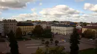 Ujęcie z kamery na Rynek Podgórski w Krakowie.