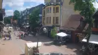 ZAKOPANE - widok z kamery na deptak