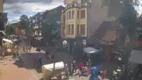 ZAKOPANE - widok z kamery na deptak