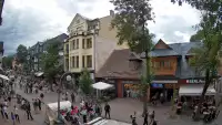 ZAKOPANE - widok z kamery na deptak