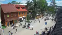 Kamera Zakopane na żywo widok na deptak