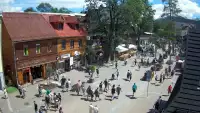 Kamera Zakopane na żywo widok na deptak