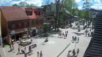 Kamera Zakopane na żywo widok na deptak