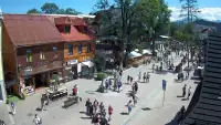 Kamera Zakopane na żywo widok na deptak