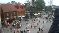Kamera Zakopane na żywo widok na deptak