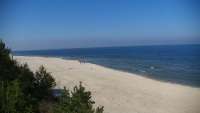 Krynica Morska widok na plażę i morze
