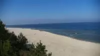 Krynica Morska widok na plażę i morze