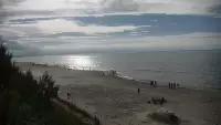 Krynica Morska widok na plażę i morze