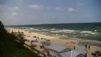 Krynica Morska widok na plażę i morze