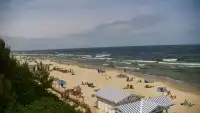Krynica Morska widok na plażę i morze