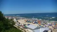 Krynica Morska widok na plażę i morze