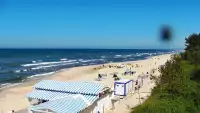 Krynica Morska widok na plażę i morze