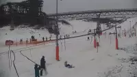 Widok na najdłuższy stok narciarski na Mazurach