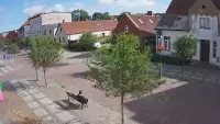 Łeba miasto kamera z widokiem na deptak w Łebie.