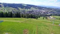 Widok panoramiczny na stok Grapa Litwinka Czarna Góra.