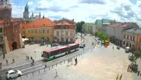 Widok z Kamery na Plac Łokietka w Lublinie