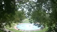 Kamera prezentuje widok na Park Ludowy w Lublinie.