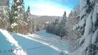 Kamera prezentuje obraz na żywo na jedną z tras zjazdowych stacji narciarskiej Magura Ski