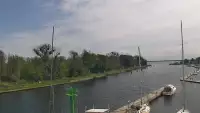 Marina Trzebież - widok na Marinę od strony Zalewu Szczecińskiego
