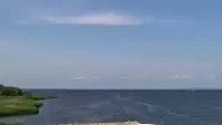 Marina Trzebież - widok na Marinę od strony Zalewu Szczecińskiego