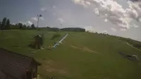 Panoramiczny widok na cały komplekt narciarski Master Ski w Tyliczu