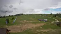 Panoramiczny widok na cały komplekt narciarski Master Ski w Tyliczu