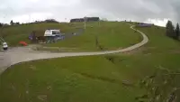 Widok na dolny odcinek stoku narciarskiego Master Ski