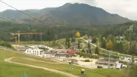 Kamera na SkiPark Oravice - widok na stok i termy Oravice na Słowacji Meander.