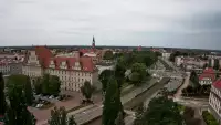 Widok na panoramę miasta w Elblągu