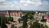 Widok na panoramę miasta w Elblągu