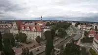 Widok na panoramę miasta w Elblągu