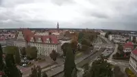 Widok na panoramę miasta w Elblągu