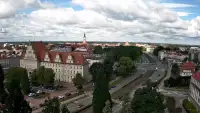 Widok na panoramę miasta w Elblągu
