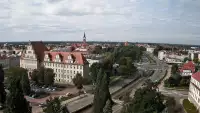 Widok na panoramę miasta w Elblągu