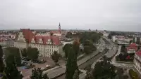 Widok na panoramę miasta w Elblągu
