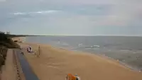 Międzyzdroje plaża zachód cudowny widok z kamery online.