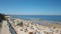 Międzyzdroje plaża zachód cudowny widok z kamery online.
