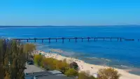 Widok na deptak i Plażę w MIĘDZYZDROJACH