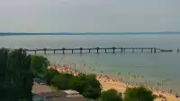 Widok na deptak i Plażę w MIĘDZYZDROJACH