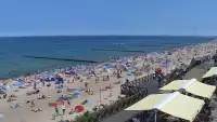 Kamera z widokiem na plażę i promenadę w Mielnie
