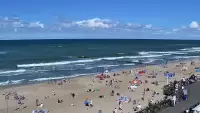 Kamera z widokiem na plażę i promenadę w Mielnie