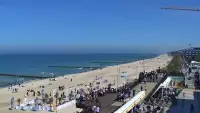 Kamera z widokiem na plażę i promenadę w Mielnie