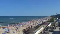Kamera z widokiem na plażę i promenadę w Mielnie